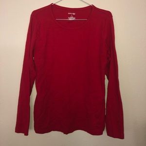 Red long sleeve shirt large